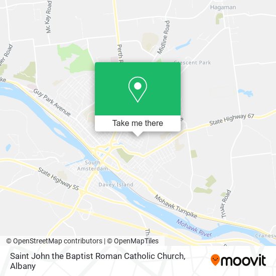 Saint John the Baptist Roman Catholic Church map