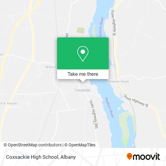 Coxsackie High School map