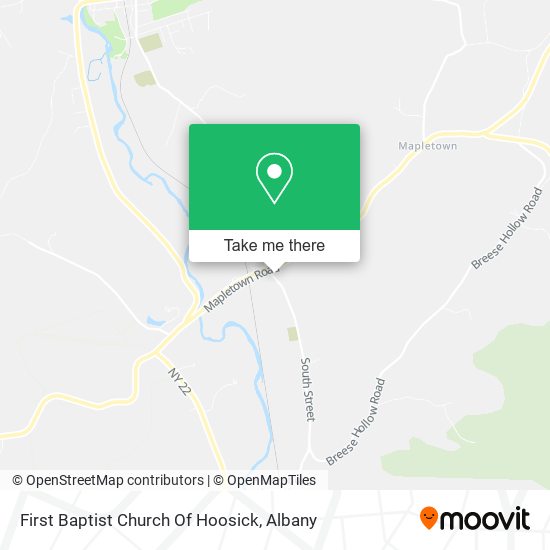 First Baptist Church Of Hoosick map