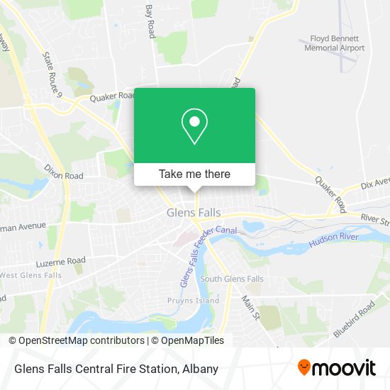 Glens Falls Central Fire Station map