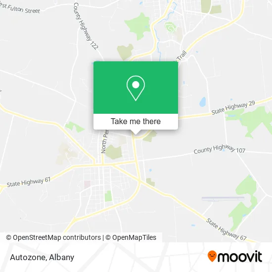 Mapa de Autozone