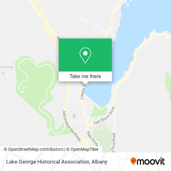 Mapa de Lake George Historical Association