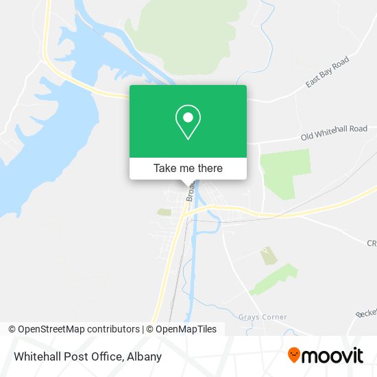 Whitehall Post Office map