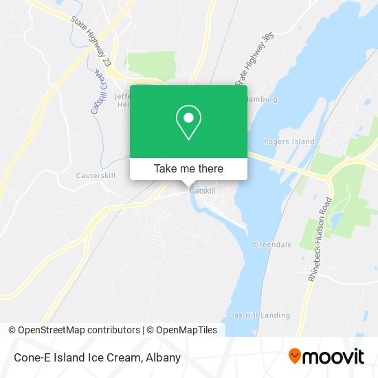 Mapa de Cone-E Island Ice Cream