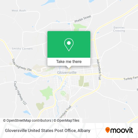 Gloversville United States Post Office map