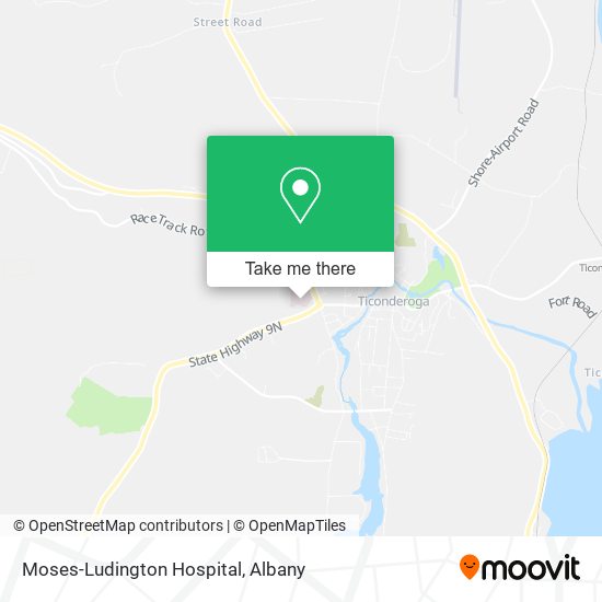 Mapa de Moses-Ludington Hospital