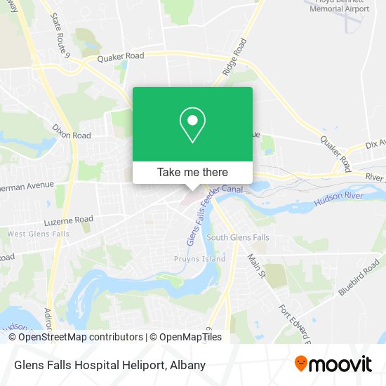 Mapa de Glens Falls Hospital Heliport