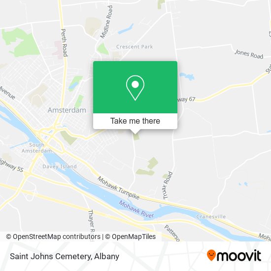 Saint Johns Cemetery map