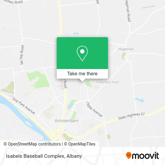 Isabels Baseball Complex map