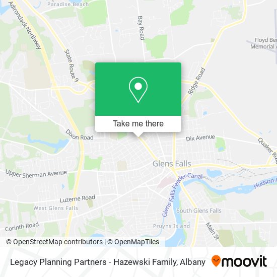 Legacy Planning Partners - Hazewski Family map