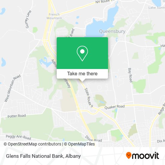 Glens Falls National Bank map