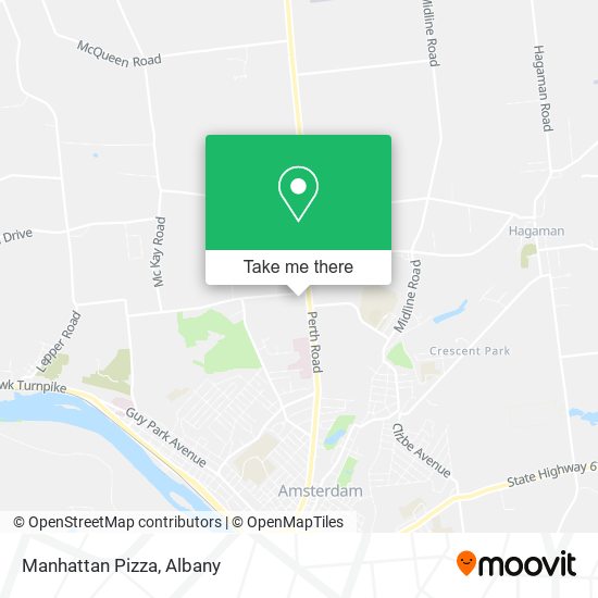 Mapa de Manhattan Pizza