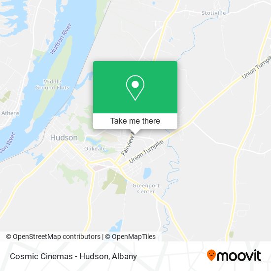 Mapa de Cosmic Cinemas - Hudson