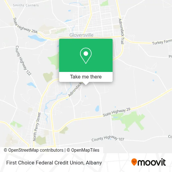 First Choice Federal Credit Union map
