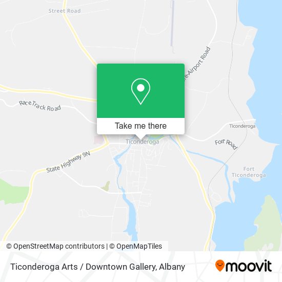 Mapa de Ticonderoga Arts / Downtown Gallery