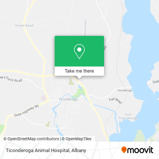 Mapa de Ticonderoga Animal Hospital