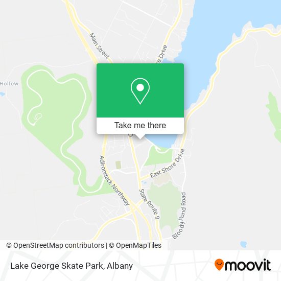 Lake George Skate Park map