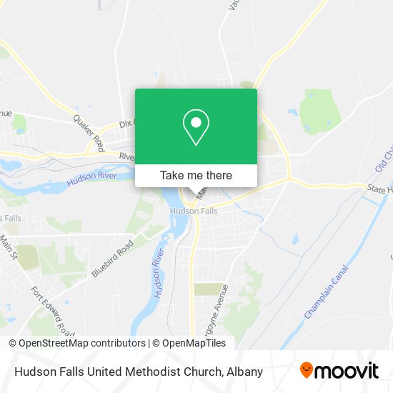 Hudson Falls United Methodist Church map