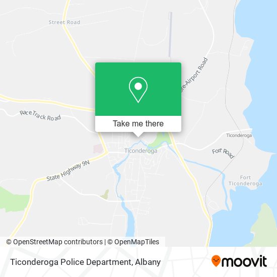 Ticonderoga Police Department map