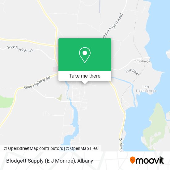 Blodgett Supply (E J Monroe) map