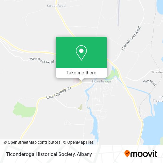 Ticonderoga Historical Society map