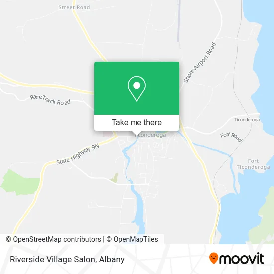 Riverside Village Salon map