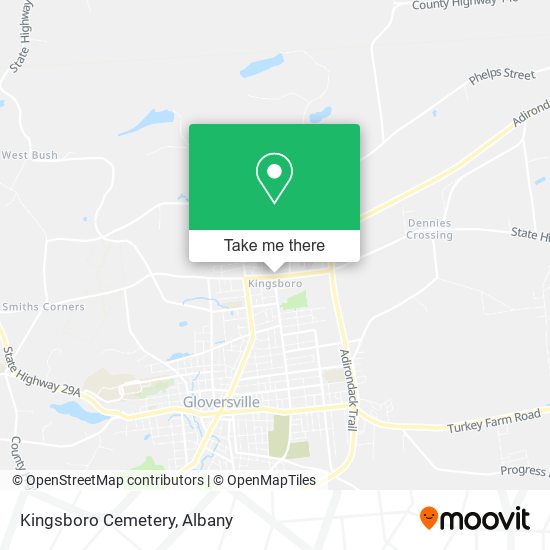 Kingsboro Cemetery map