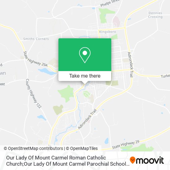 Our Lady Of Mount Carmel Roman Catholic Church;Our Lady Of Mount Carmel Parochial School map