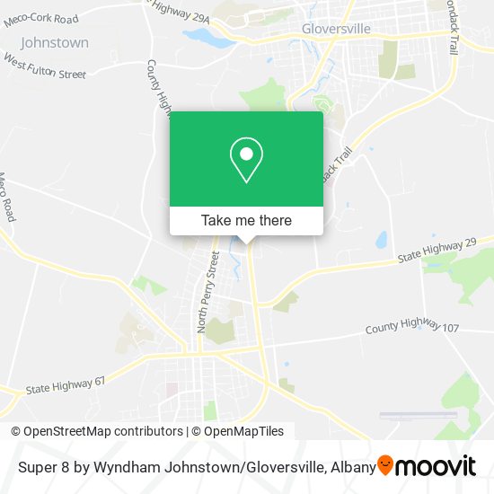 Mapa de Super 8 by Wyndham Johnstown / Gloversville