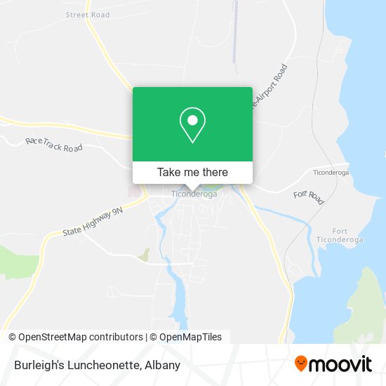 Burleigh's Luncheonette map