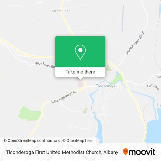 Ticonderoga First United Methodist Church map