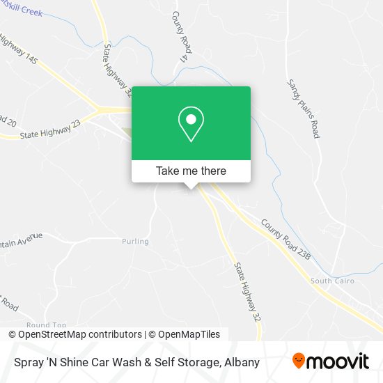 Mapa de Spray 'N Shine Car Wash & Self Storage