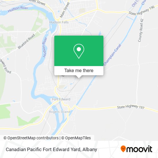 Mapa de Canadian Pacific Fort Edward Yard