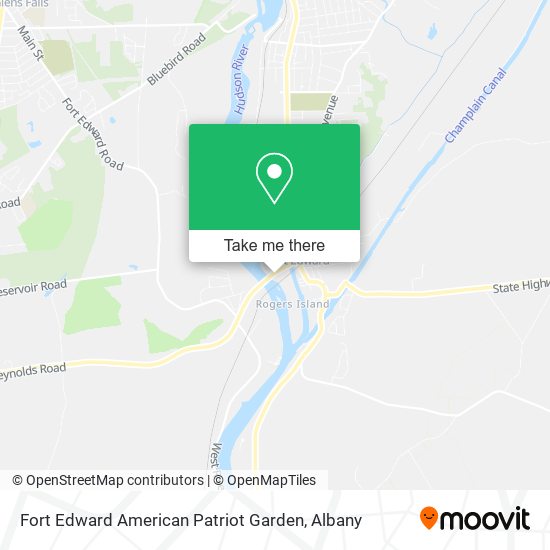 Fort Edward American Patriot Garden map