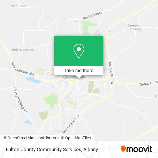 Fulton County Community Services map