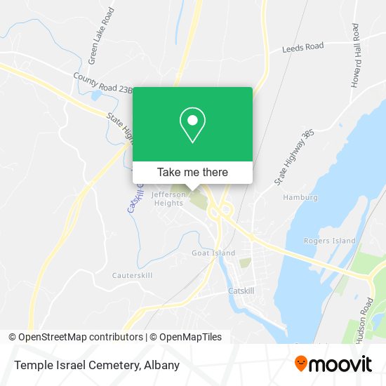Temple Israel Cemetery map