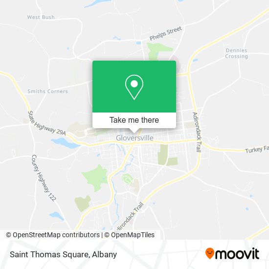 Mapa de Saint Thomas Square