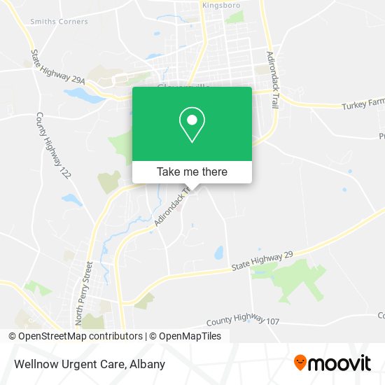 Mapa de Wellnow Urgent Care