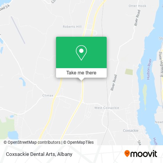 Mapa de Coxsackie Dental Arts