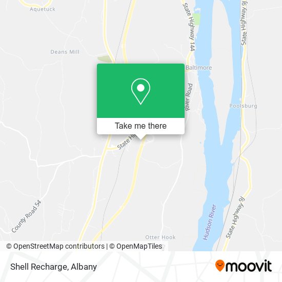 Mapa de Shell Recharge