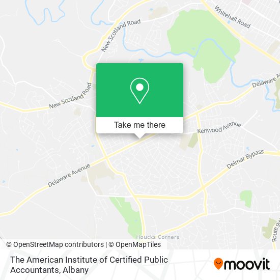 The American Institute of Certified Public Accountants map