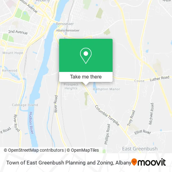 Mapa de Town of East Greenbush Planning and Zoning