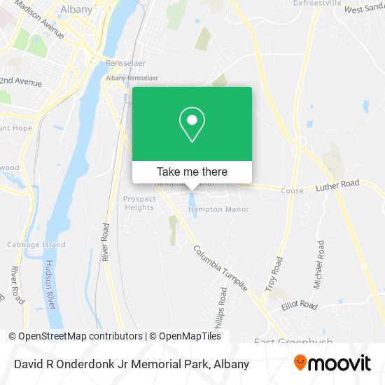 David R Onderdonk Jr Memorial Park map