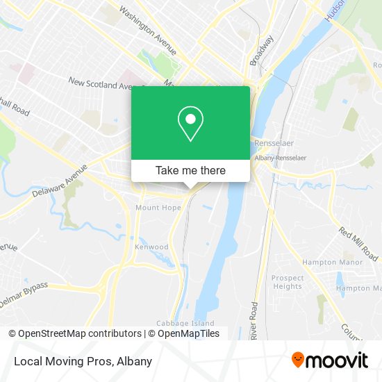 Local Moving Pros map