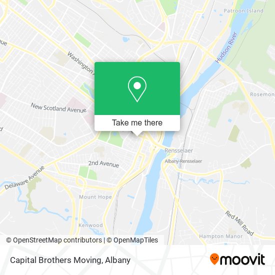 Capital Brothers Moving map