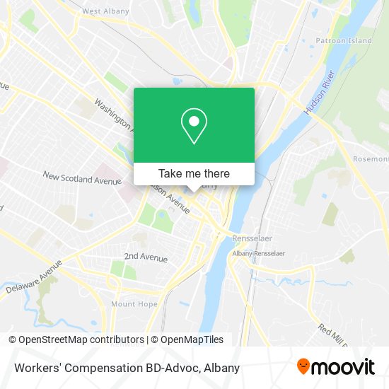 Workers' Compensation BD-Advoc map