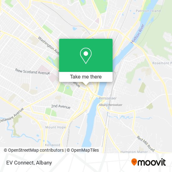 EV Connect map