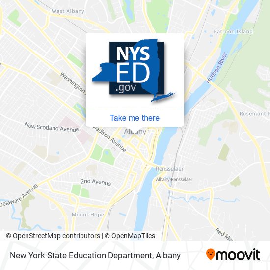 New York State Education Department map