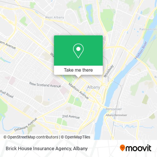 Brick House Insurance Agency map