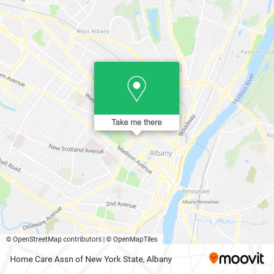 Home Care Assn of New York State map